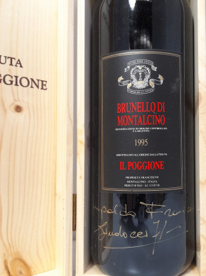 II Poggione 1995 Brunello di Montalcino Doppelmagnum 3 Liter DOCG HANDSIGNIERT vom Inhaber