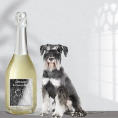 SchnauzerWein SchwarzSilber, Blanc de Noir Sekt Brut Weingut Jesuitenhof