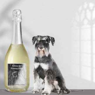 SchnauzerWein SchwarzSilber, Blanc de Noir Sekt Brut Weingut Jesuitenhof