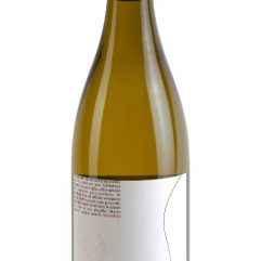 Flasche Langhe Arneis Weißwein mit einem eleganten Etikett und grünem Verschluss.
